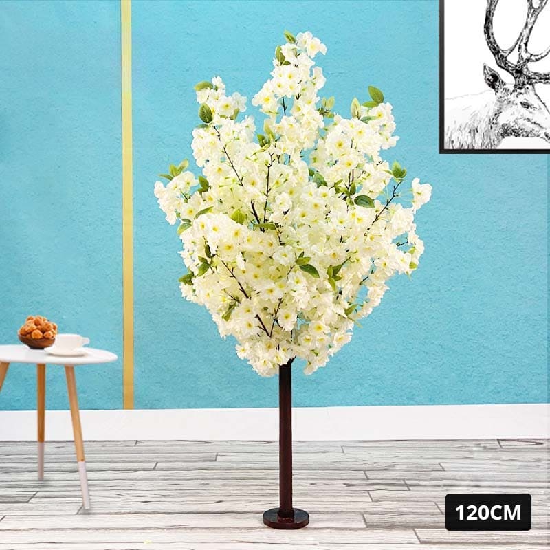 Arbre Cerisier Artificiel Blanc 120cm