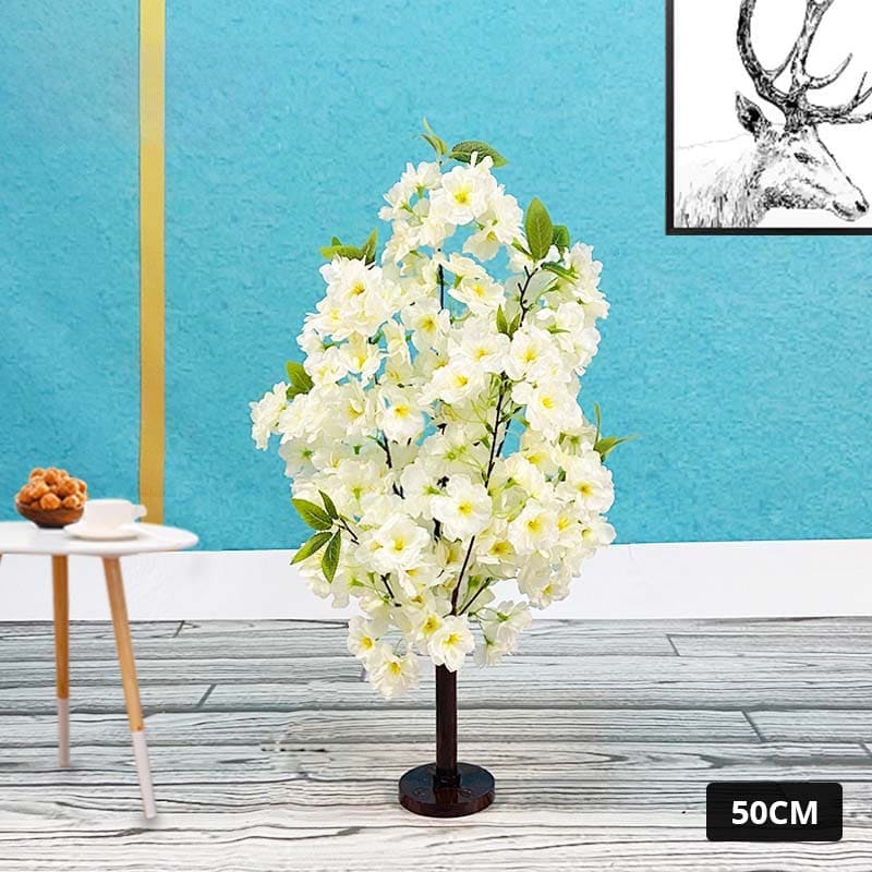 Arbre Cerisier Artificiel Blanc 50cm