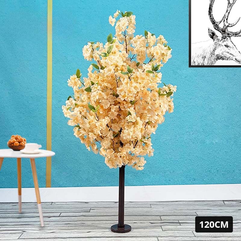 Arbre Cerisier Artificiel Champagne 120cm