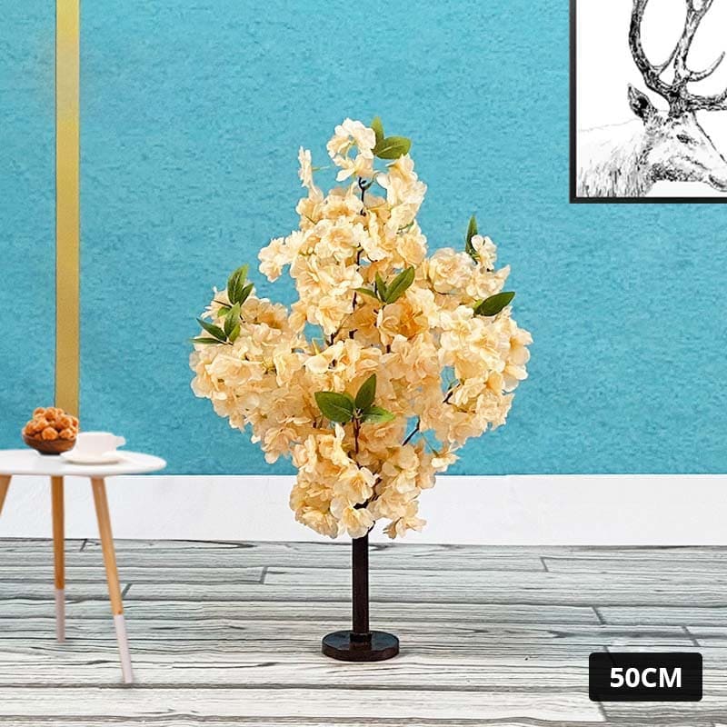 Arbre Cerisier Artificiel Champagne 50cm