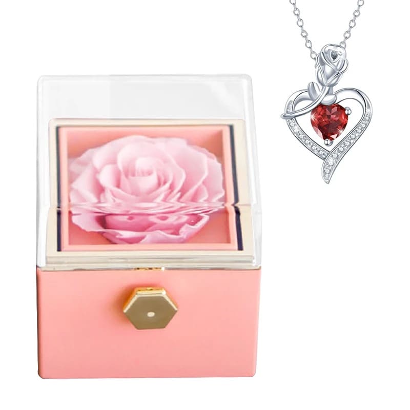 Bijoux Saint Valentin - Rose Éternelle Boite