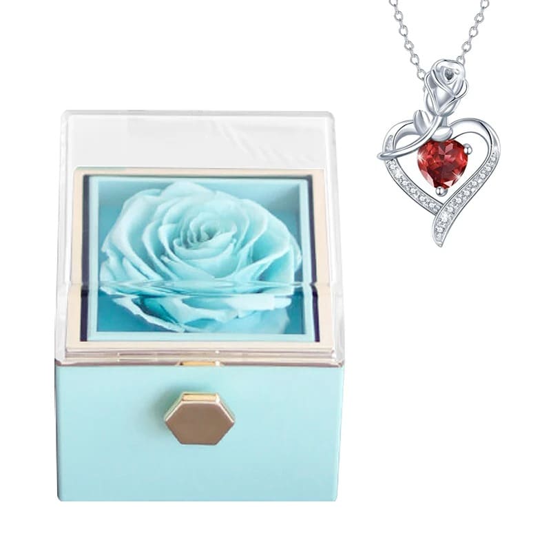 Bijoux Saint Valentin - Rose Éternelle Coffret