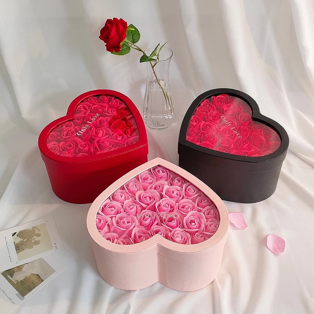 Boîte Roses Éternelles Cœur