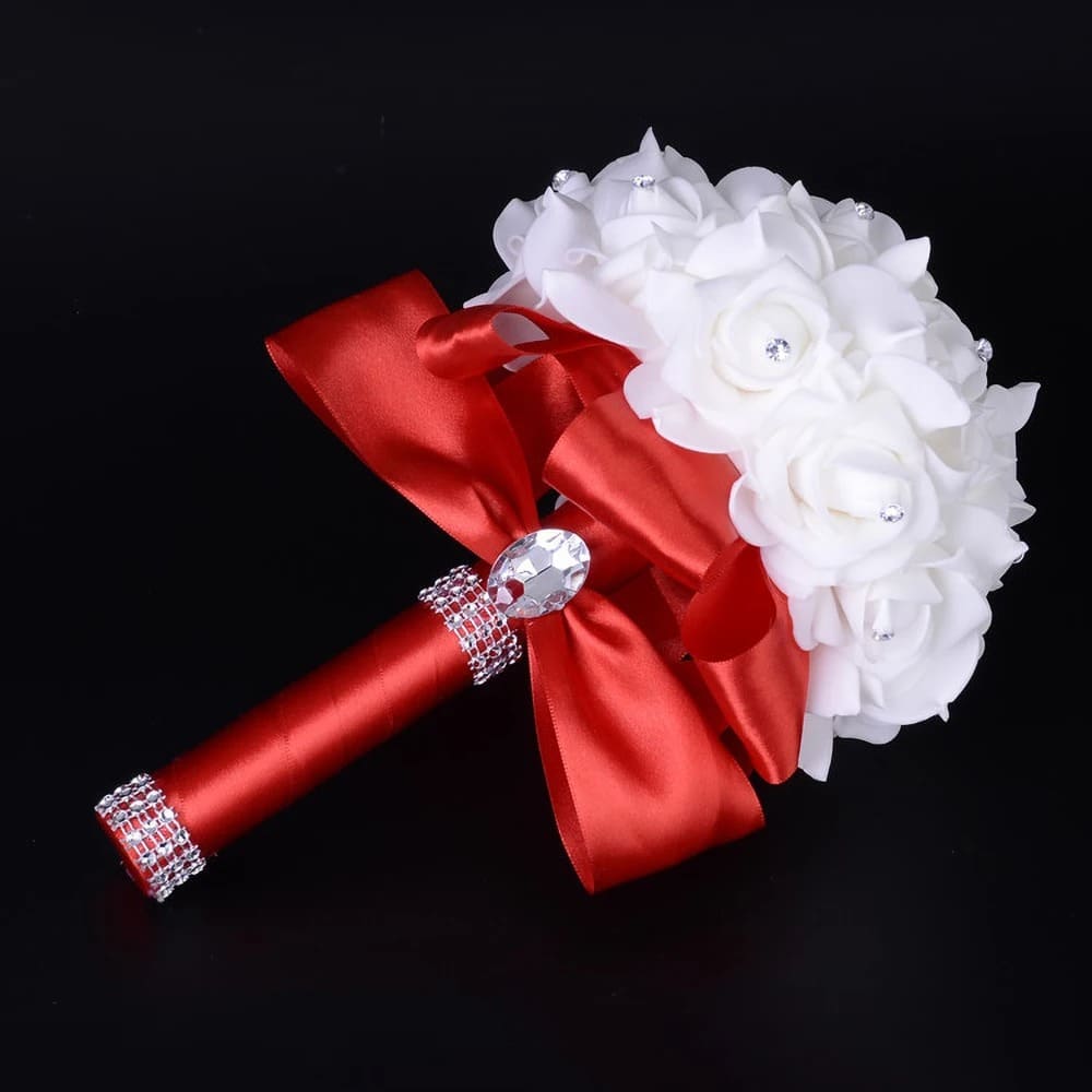 Bouquet Mariée Pas Cher Rouge