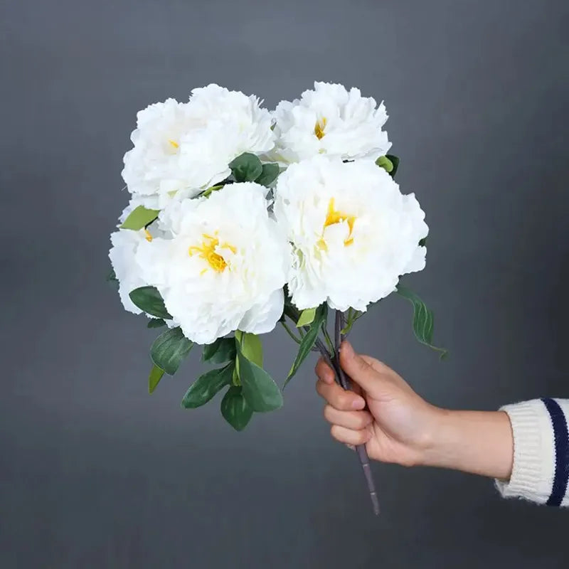 Bouquet Pivoines de Chine Blanc