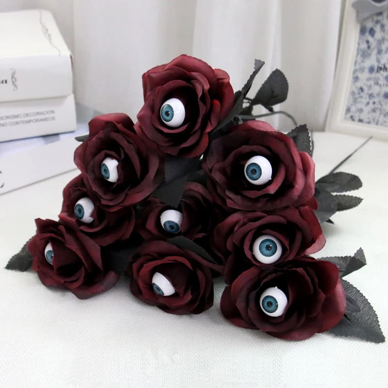 Bouquet Rose d'Halloween Rouge