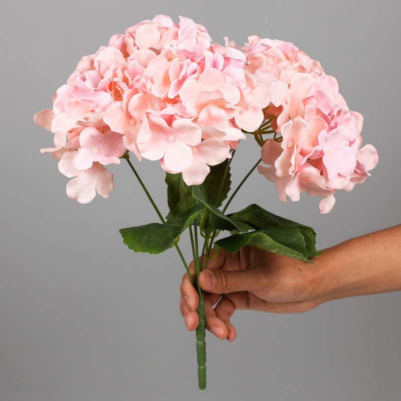 Bouquet d'Hortensia Rose Clair