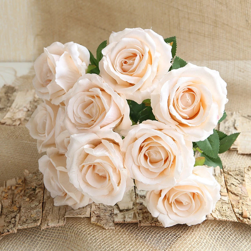 Bouquet de 10 Roses Artificielles