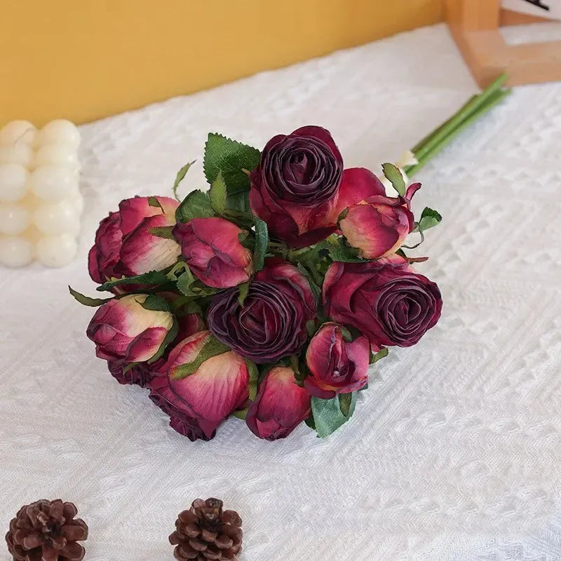 Bouquet de Roses Anciennes Artificielles