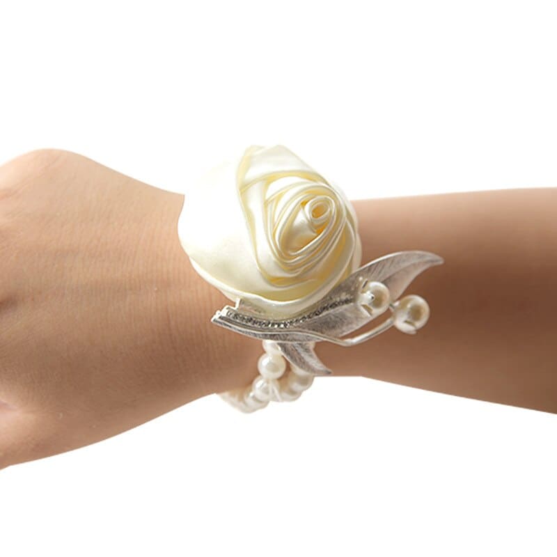Bracelet de Rose Mariage Beige