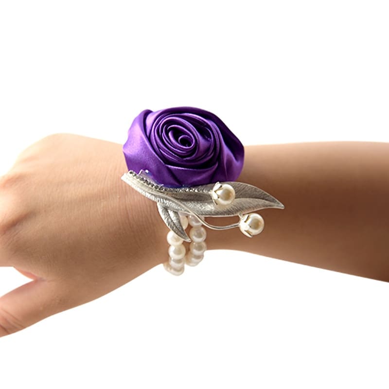 Bracelet de Rose Mariage Violet