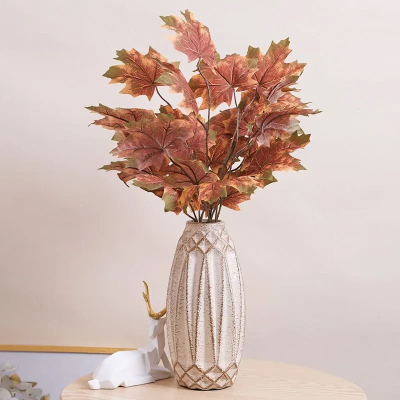 Branche Artificielle d'Érable Automne Vase