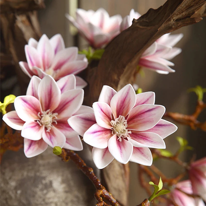 Branche Artificielle de Magnolia en Fleurs