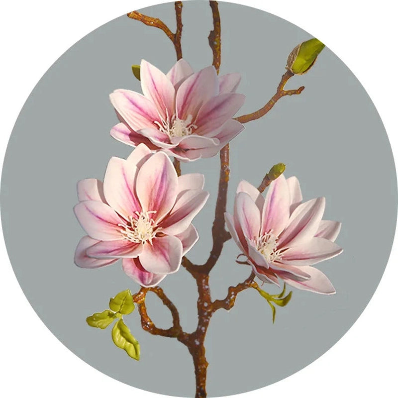 Branche Artificielle de Magnolia en Fleurs