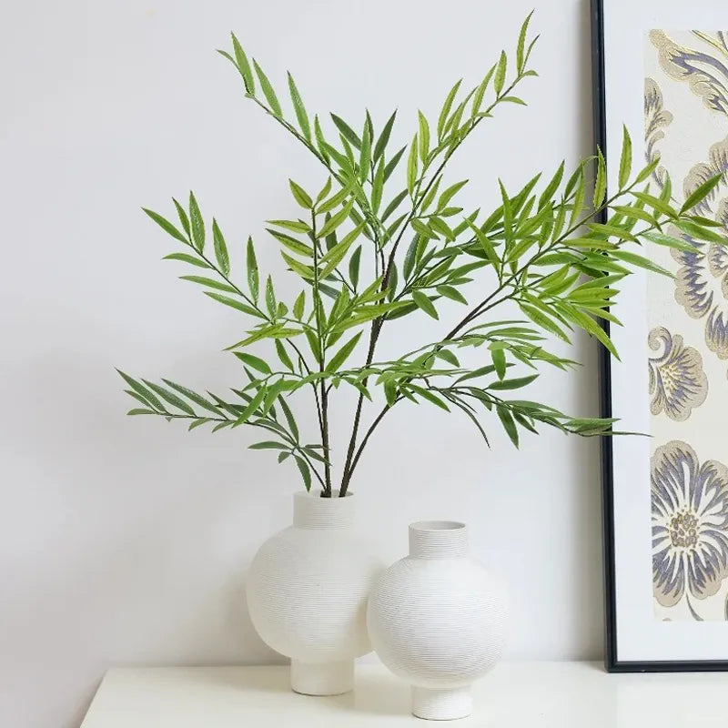 Branche Feuillage Artificiel Bambou Vase