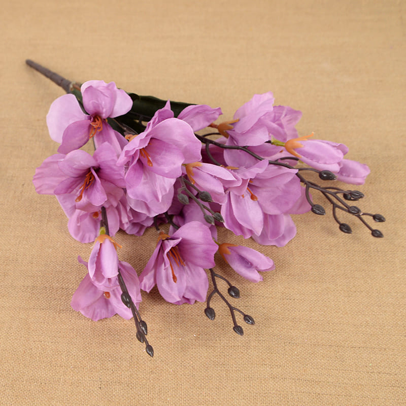 Branche de Magnolia Artificielle Mauve