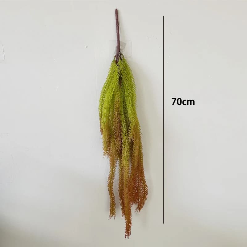 Branche de Pin Tombante Orange 70cm