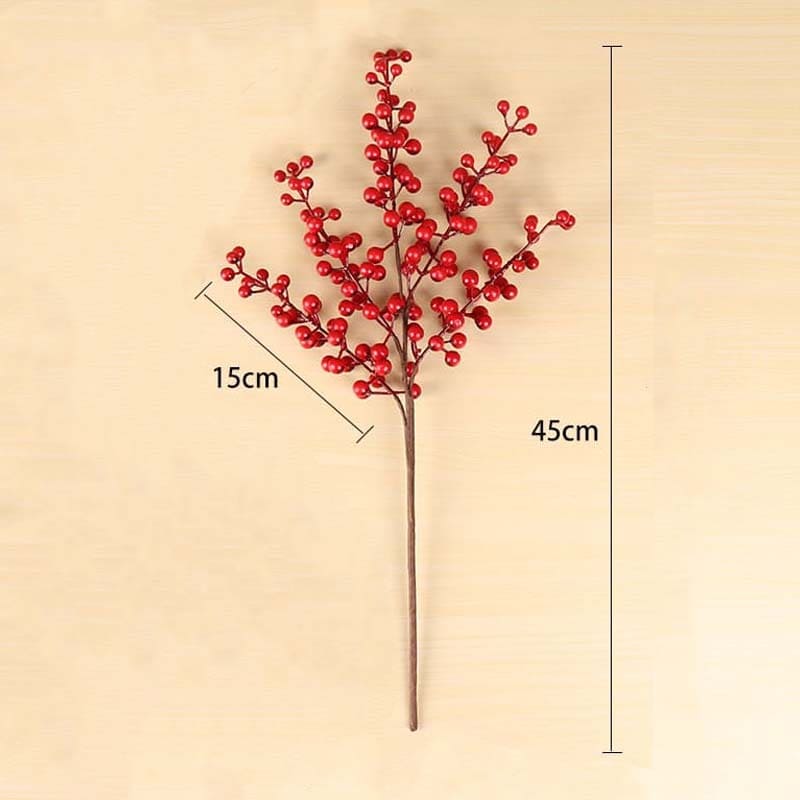 Branches de Baies Rouges Artificielles Taille