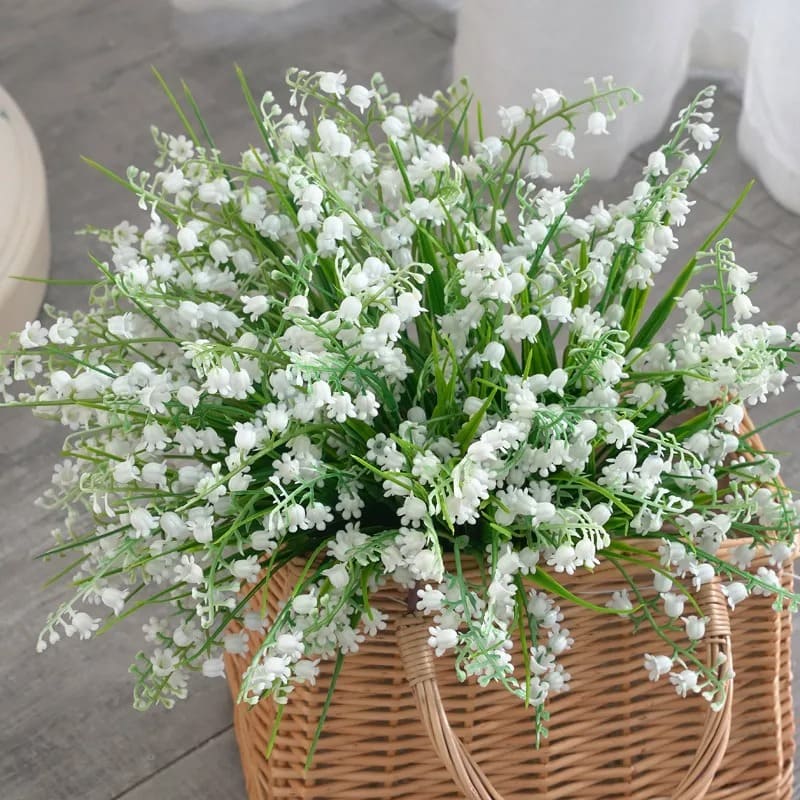 Brin de Muguet Artificiel Blanc