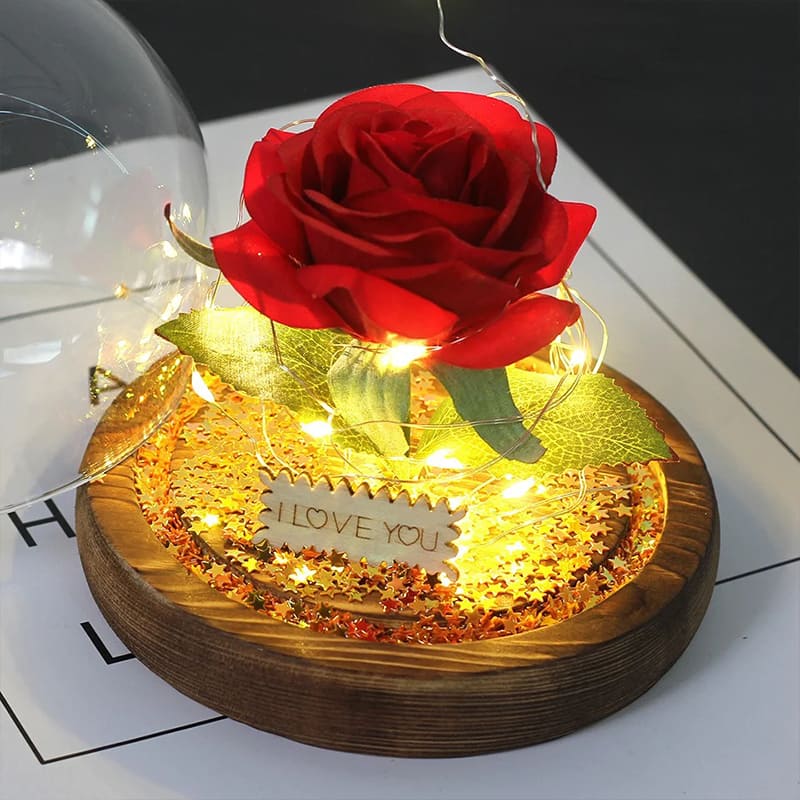 Cadeau Rose Éternelle Lumière