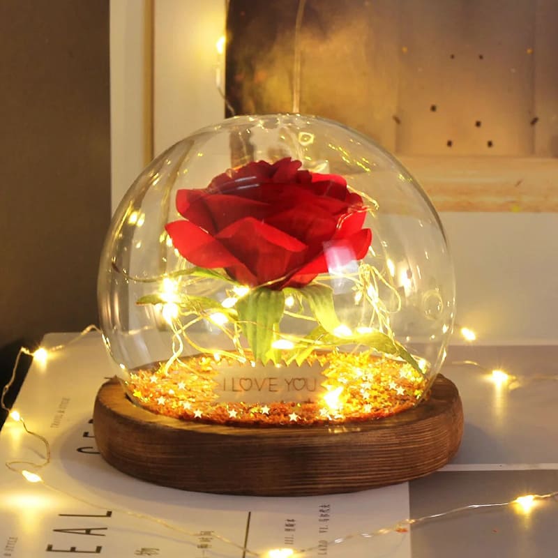 Cadeau Rose Éternelle Rouge