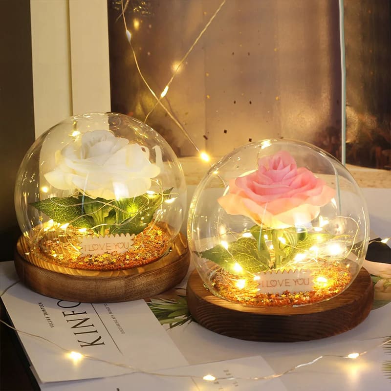 Cadeau Rose Éternelle Saint-Valentin