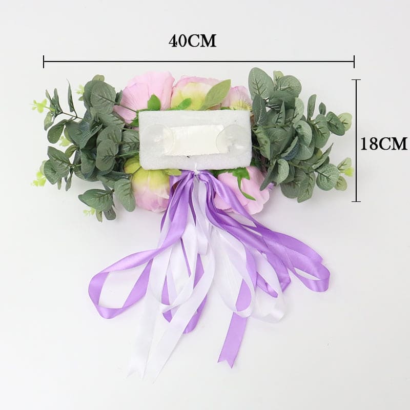 Capot Fleur Voiture Mariage Ventouse