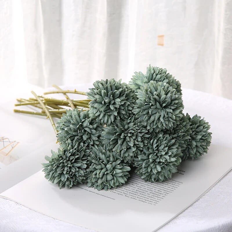 Chrysanthème Artificiel Kaki
