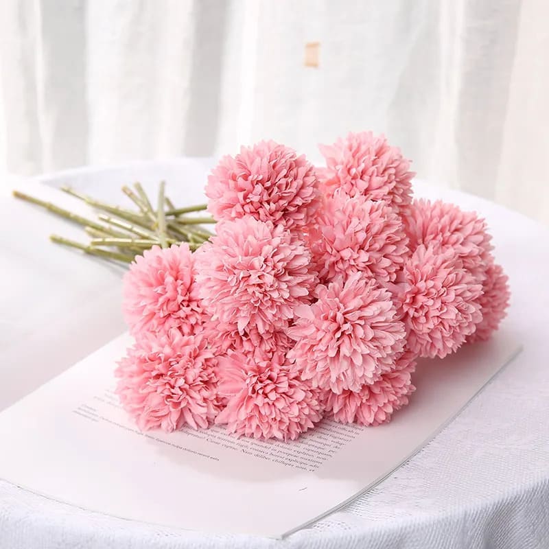 Chrysanthème Artificiel Rose Clair
