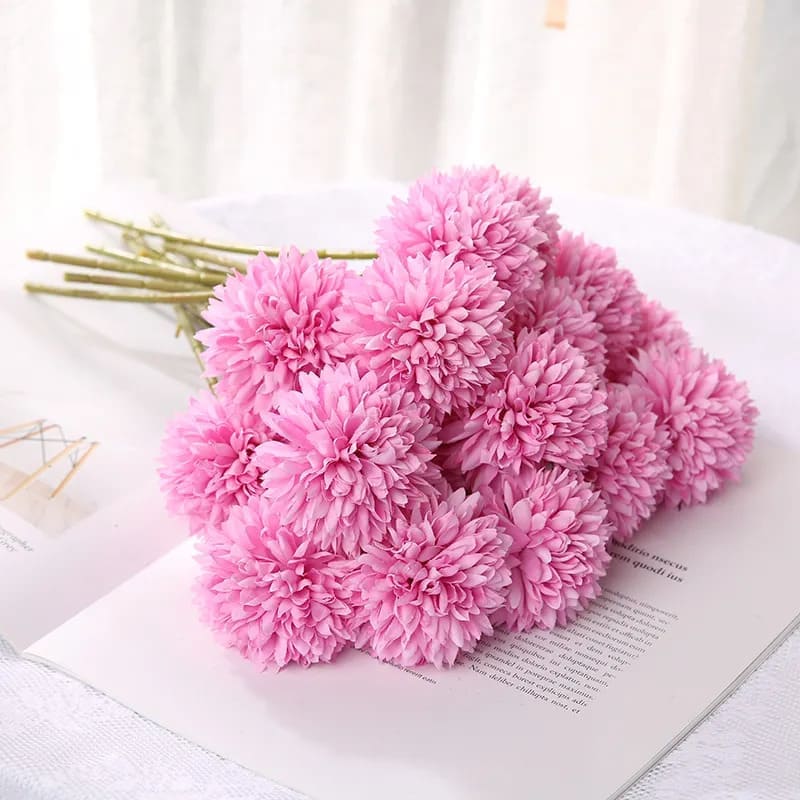 Chrysanthème Artificiel Rose