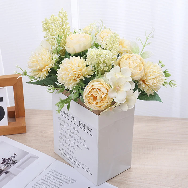 Composition Bouquet de Fleurs Artificielles