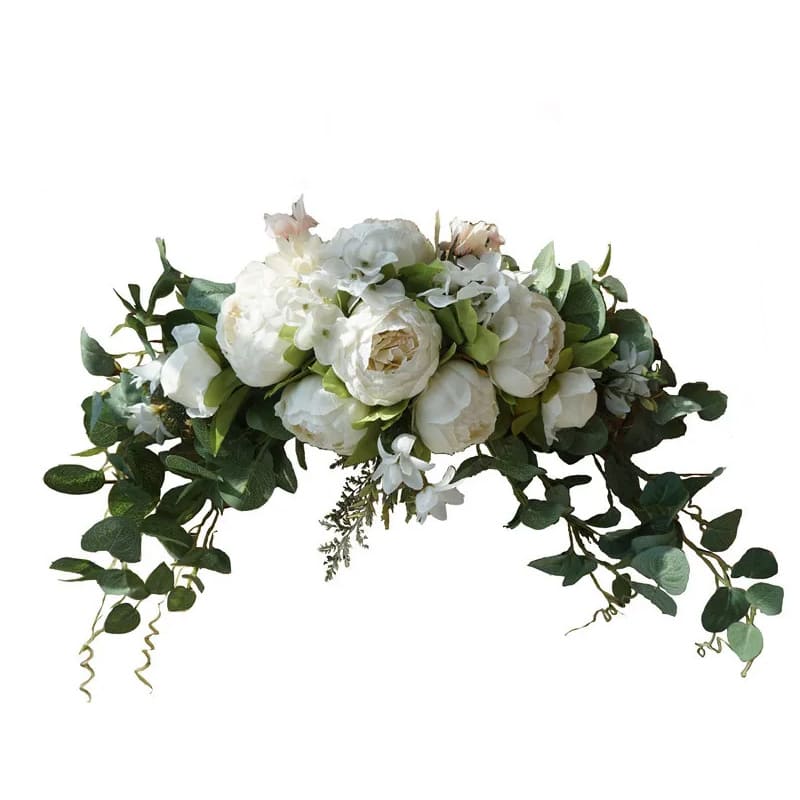 Composition Fleurs Artificielles Blanc