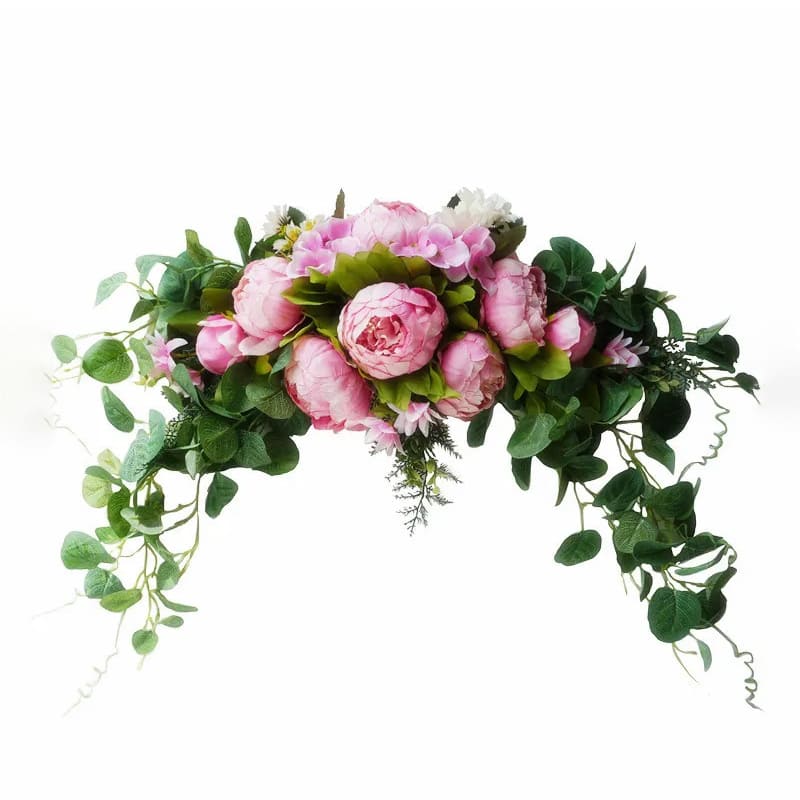 Composition Fleurs Artificielles Rose