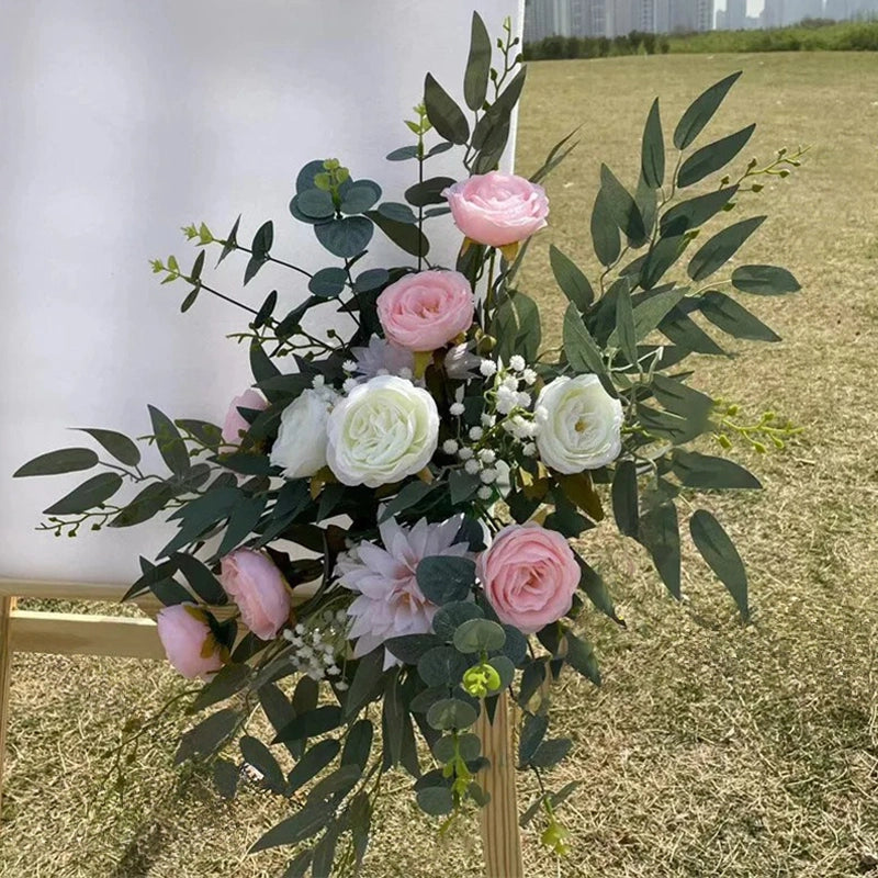 Composition Florale Artificielle Rose 60cm