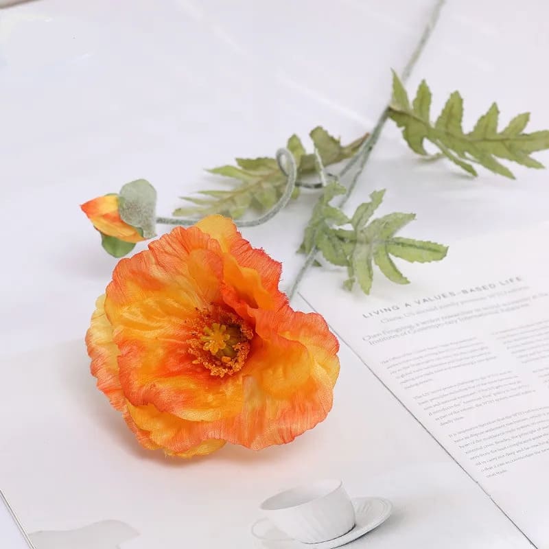 Coquelicot Artificiel Orange