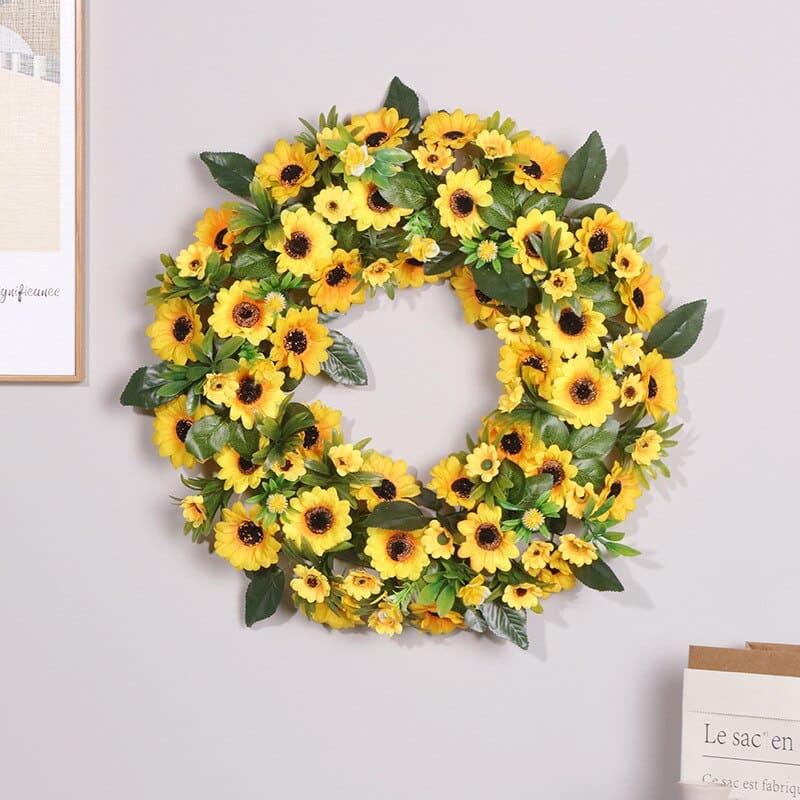 Couronne de Fleurs Tournesol Déco
