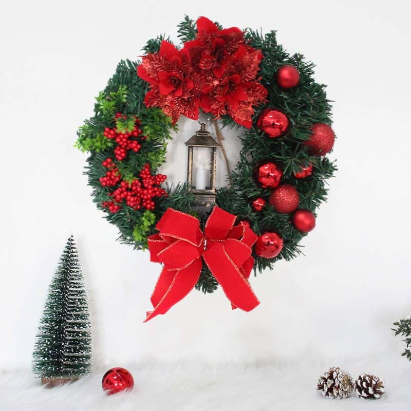 Couronne de Noël Originale Rouge
