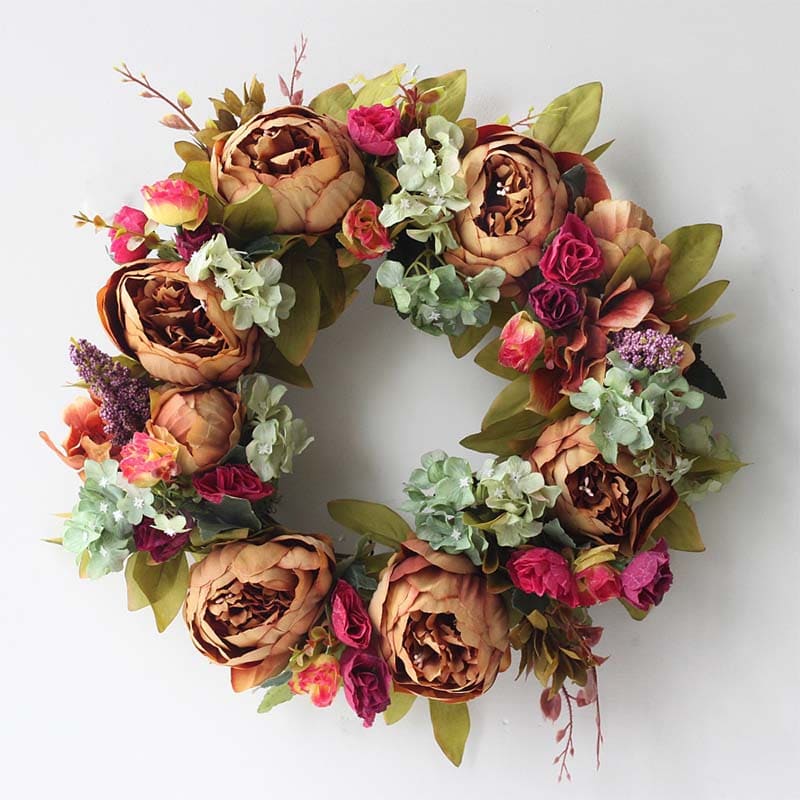 Couronne de Pivoines Vintage