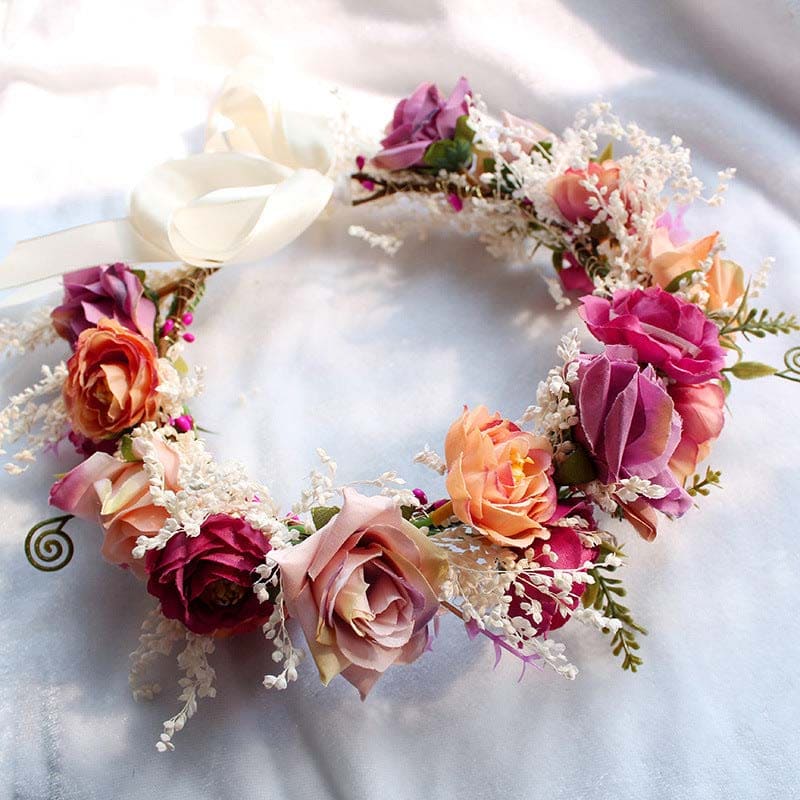 Couronnes de Fleurs Mariage Rose