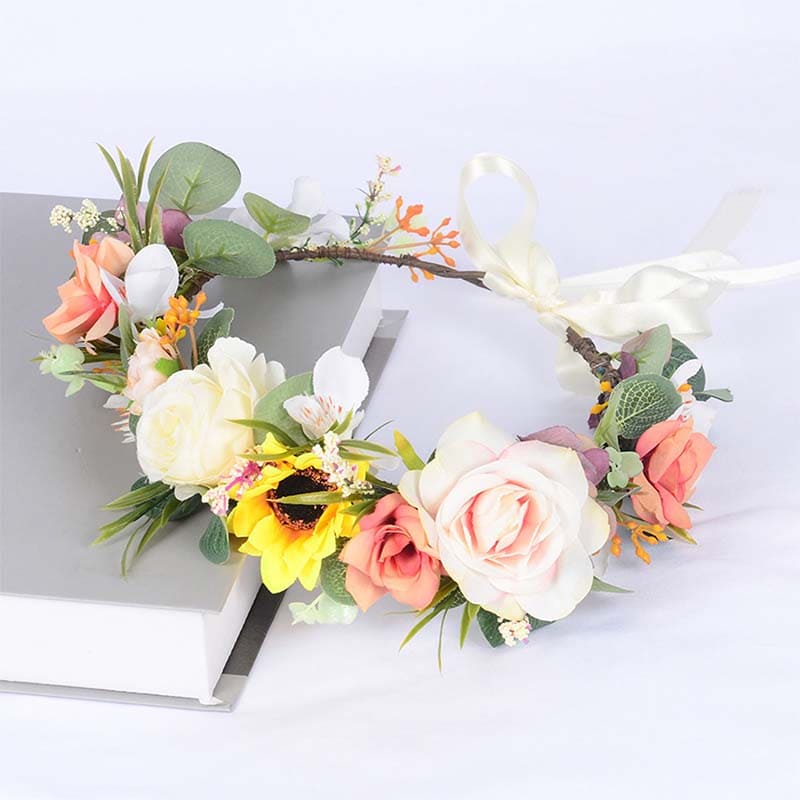 Couronnes de Fleurs Mariage Tête