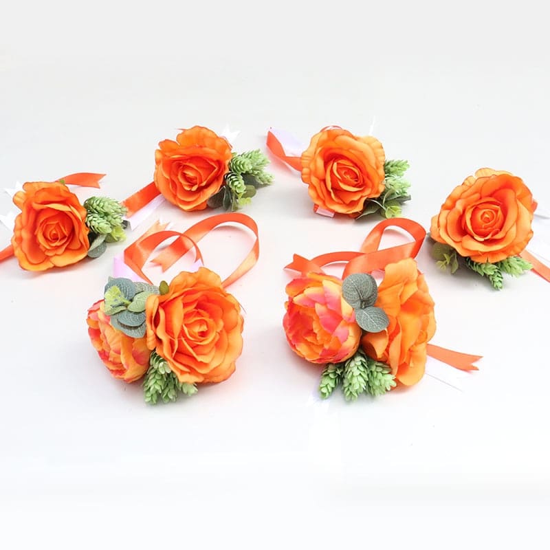 Décoration Voiture Mariage Fleurs Orange