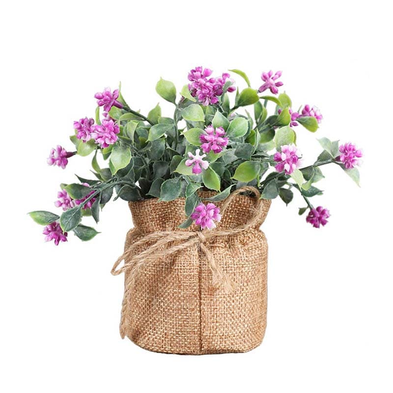 Fausse Fleur en Pot Fuchsia