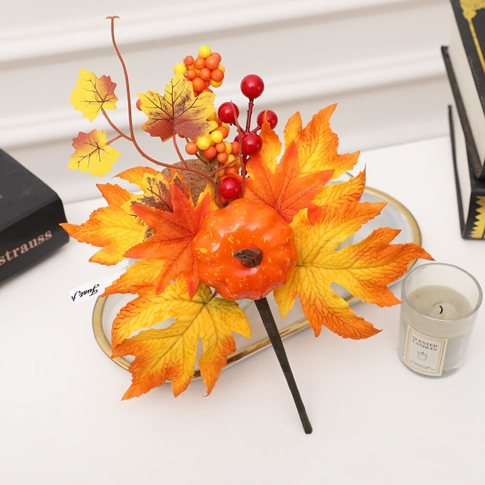 Feuille d'Érable Citrouille Orange