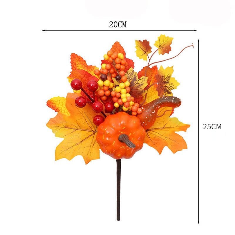 Feuille d'Érable Citrouille d'Halloween Taille