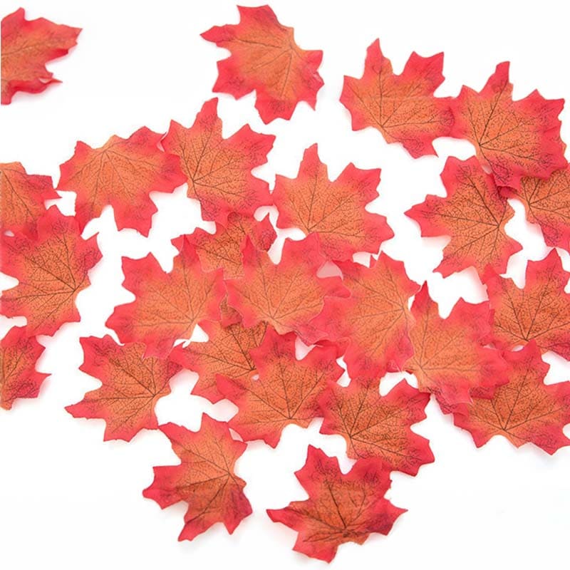 Feuilles d'Érable Artificielles Orange