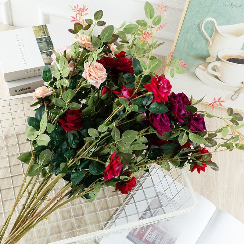 Fleur Artificielle Rose Bouquet