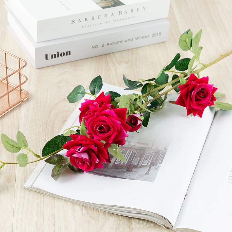 Fleur Artificielle Rose Mauve