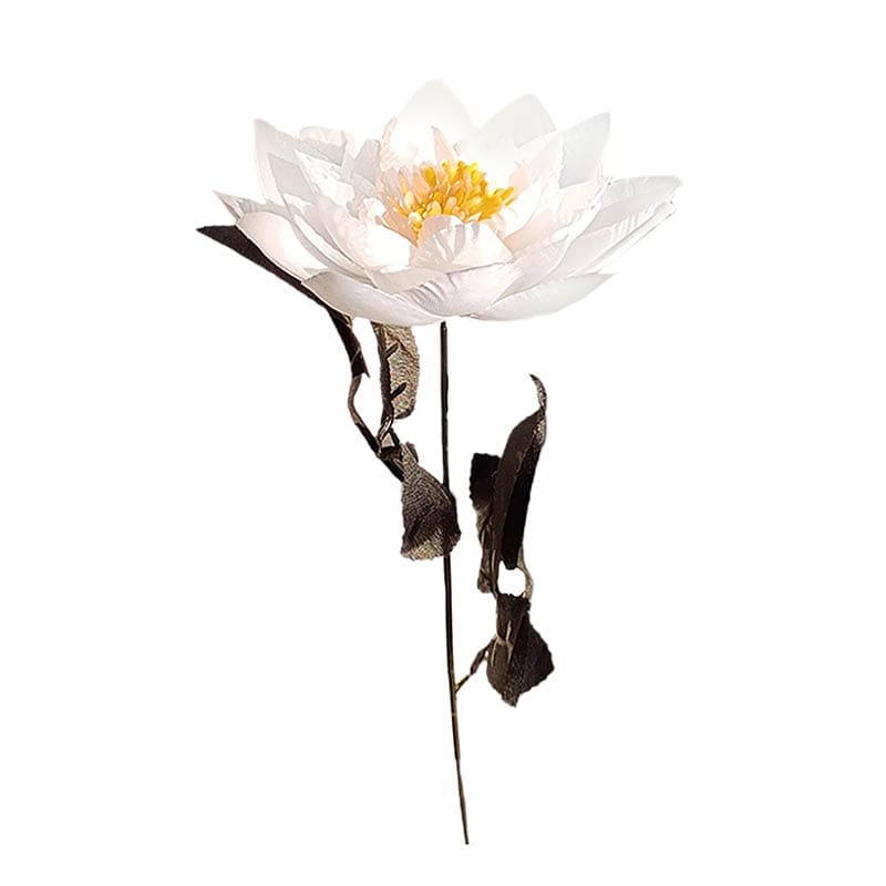 Fleur de Lotus Artificielle Blanc