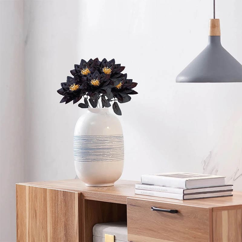 Fleur de Lotus Artificielle Vase