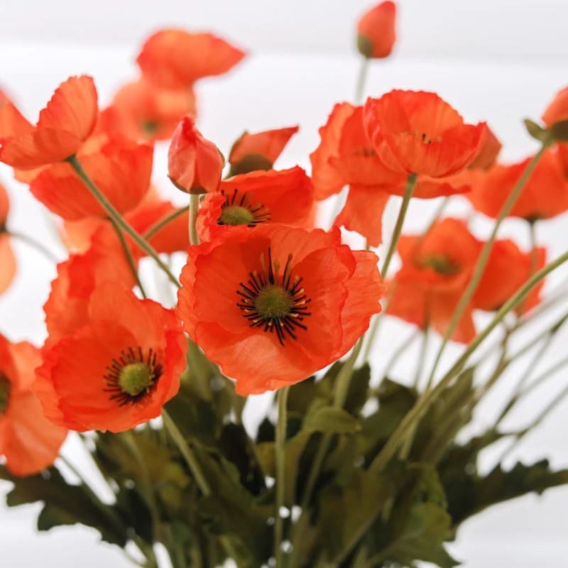 Fleurs Artificielles Coquelicots Branche